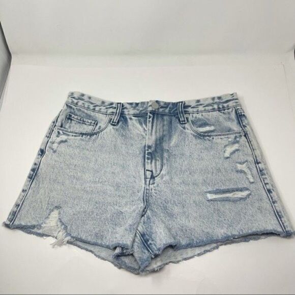 BlankNYC The Barrow vintage high rise short blue denim size 31 BoxK - Picture 6 of 6